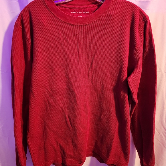 American Eagle Outfitters Men's Red Crewneck Sweater - Picture 1 of 3
